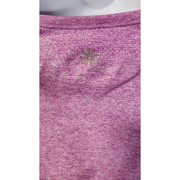 Athleta Women’s Athletic Top | Sky Magenta, Ruched, Short Sleeve, Size M, GUC - Picture 5 of 9